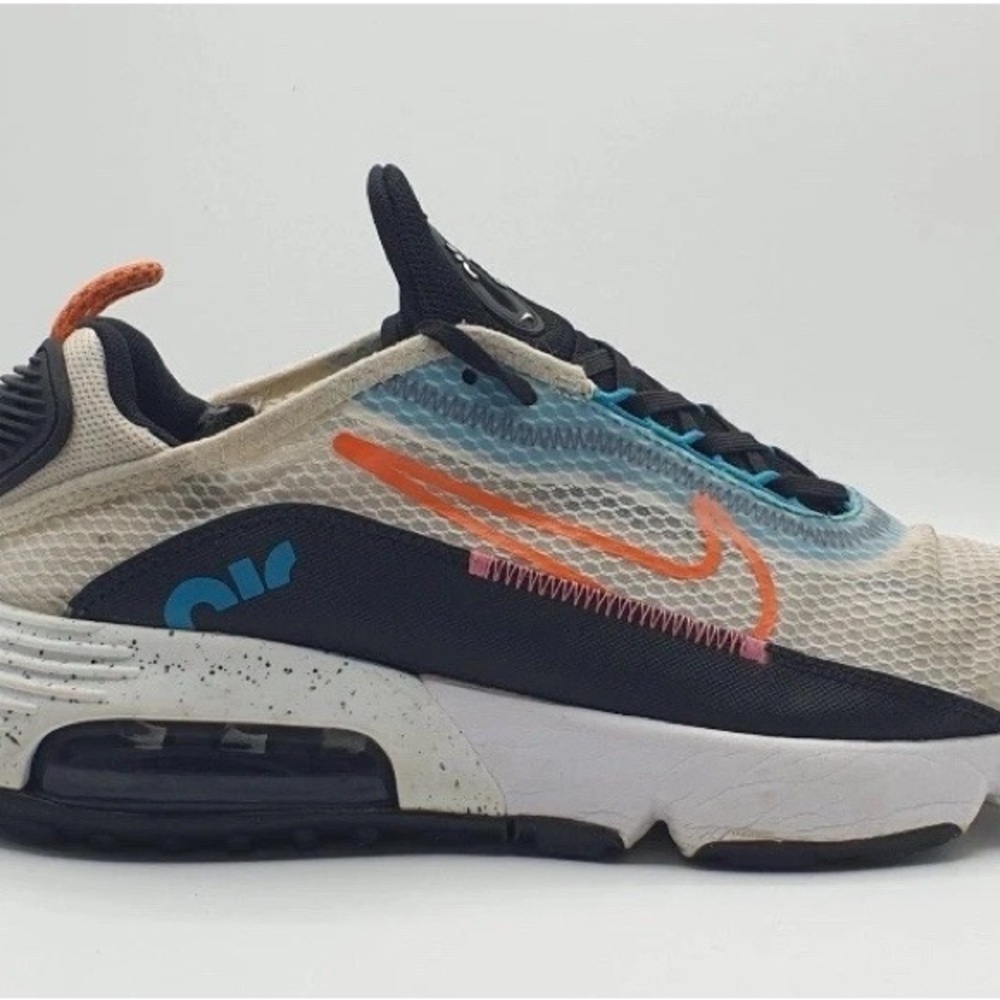 Nike Air Max 2090  Women’s SZ 6.5Y White Turf Orange Speckled CJ4066-106 Sneaker